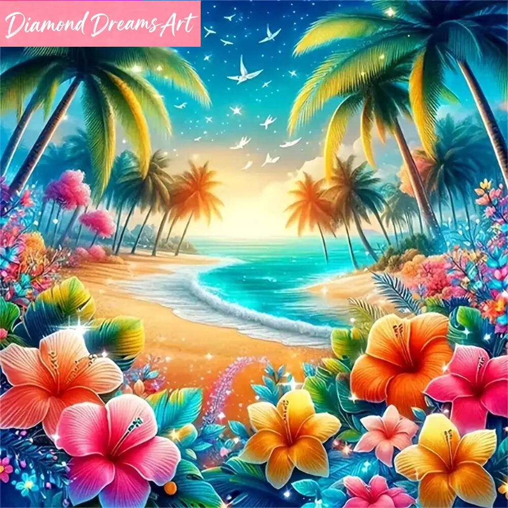Photo Mosaic Print - لوحة ماسية بتصميم منظر بحري، موزاييك