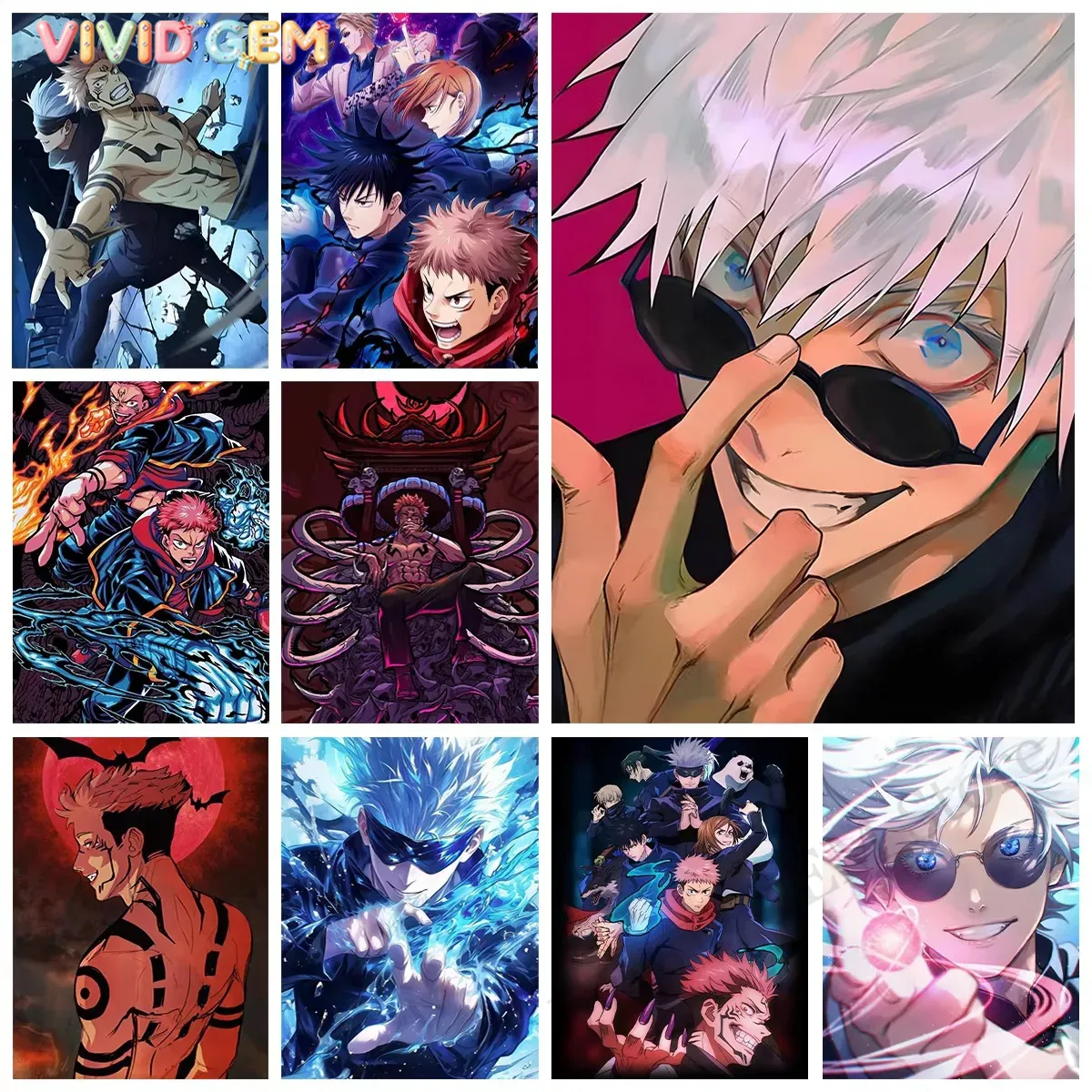 Photo Mosaic Print - لوحة الماس من VIVID GEM لشخصية