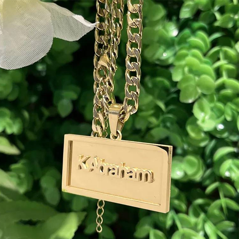 اسم مخصص الهيب هوب قلادة للرجا - مراجعة Name Necklace Custom وسعره